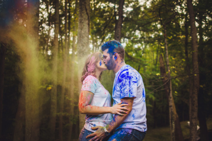 photography paint, engagement