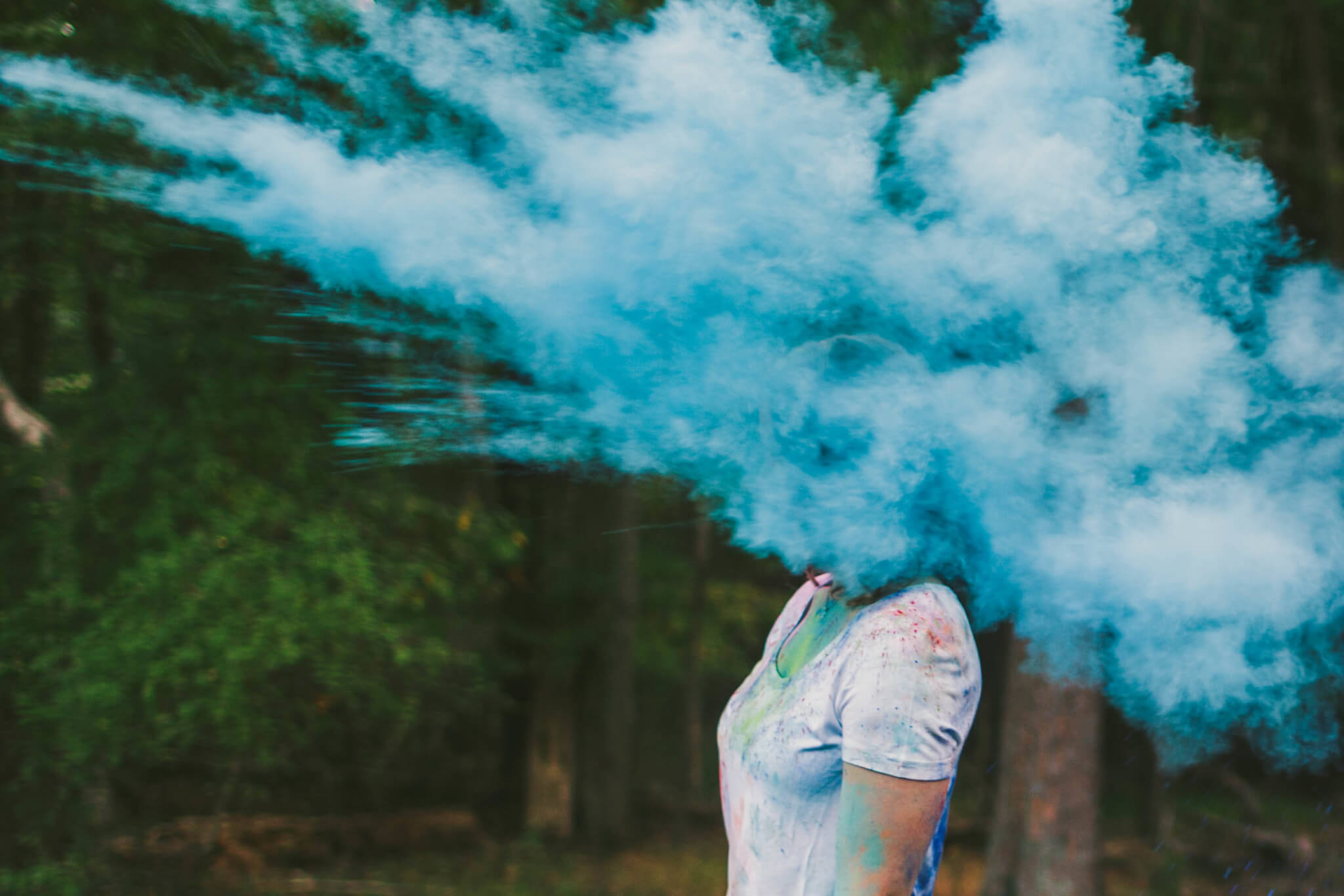 engagement paint photography